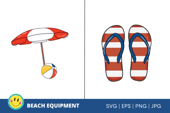 Beach Equipment Vectors: Your Complete SVG & PNG Toolkit
