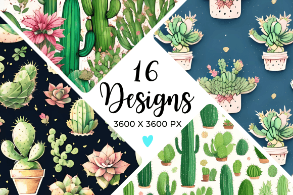 Cactus Digital Paper: Bold Textures for Modern Projects