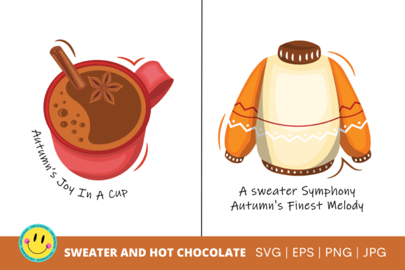 Cozy Autumn Vibes: Using the Sweater & Hot Chocolate Font