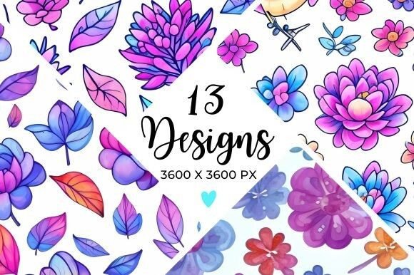 Designing with Nature's Palette: The Purple Flowers Collection