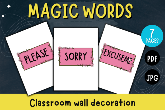 Magic Words - Toddler Bulletin Board: A Designer's Guide