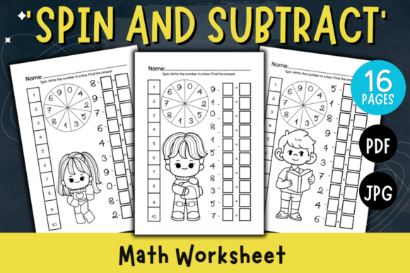 Math Worksheets Autism: Subtraction Page – Building Confidence