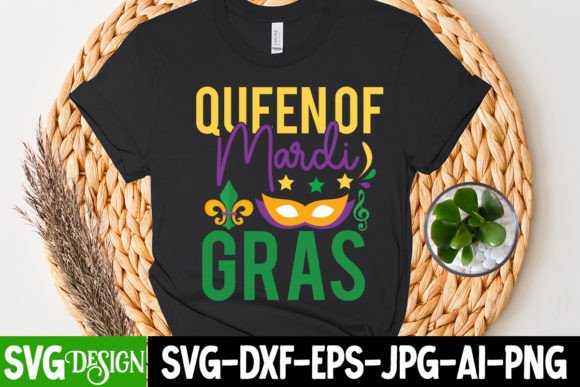 Queen of Mardi Gras SVG Cut File: A Festive Design Asset