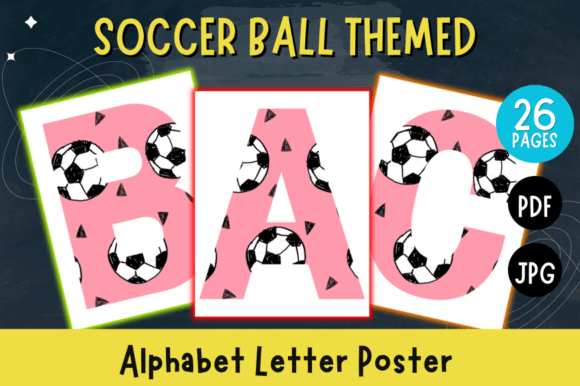 Soccer Ball Themed Alphabet: A Display Typeface for Youthful Branding