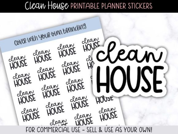 Streamline Your Shop with Clean House Script Stickers