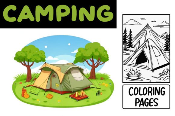 Summer Camp Vibes: Designing with Camping Coloring Pages